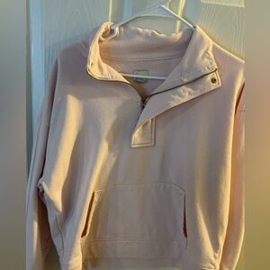 A New Day light pink half zip